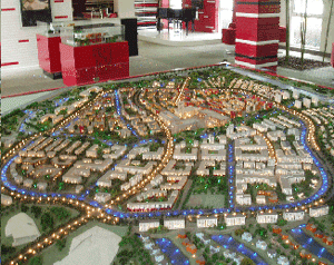 Abb.1: Modell von Anting Neustadt, Shanghai.