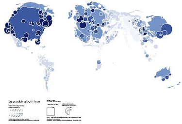 Figure 11 : The World: A Basic Pattern Map. Source: Jacques Lévy, 2008a