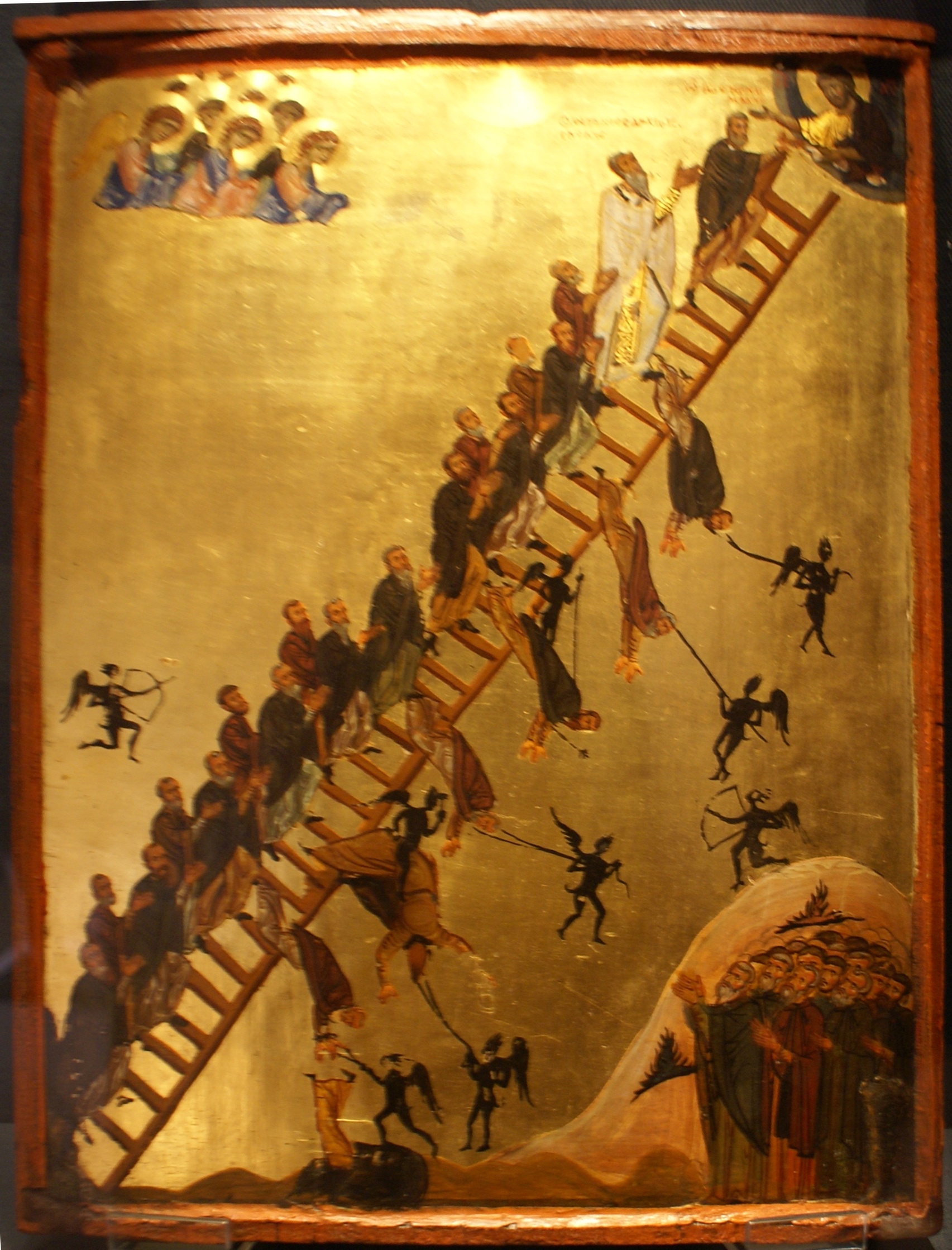 Figure 4 : « L’échelle de l’ascension divine », 12ème siècle. Source : Wikipedia.